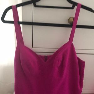 Short, dark pink flirty dress!